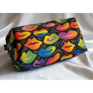 Jason Naylor Makeup Case / Cosmetic Pouch – Rainbow Lips Print